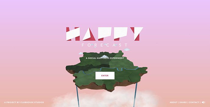 47个渐变背景的创意设计网站案例欣赏
